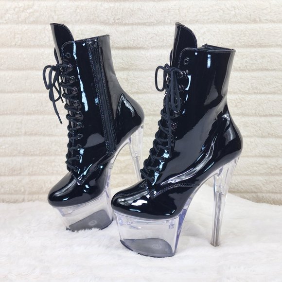 FlashDance 7" Led Light up Platform Ankle Boots Flash dance - Picture 15 of 15